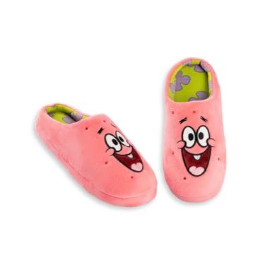 Imagem de SpongeBob SquarePants Pantufas Patrick Pink Mule | Roupa doméstica fofa para adultos unissex | Personagens de desenho animado Loungewear, rosa, 8-9
