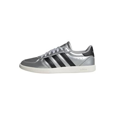 Imagem de adidas Tênis feminino Breaknet Sleek, Prata fosco/preto central/branco, 39
