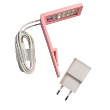 Imagem de Luminária 5w Led Para Aquário Pequeno Beteira Plantado(Rosa)