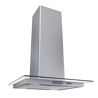 Imagem de Coifa Ilha 60cm Vidro Reto Fogatti Inox 220V