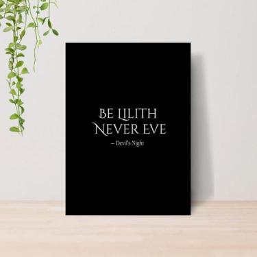 Imagem de Quadro Devils Night Dark Romance A4  Placa MDF 06 - Lomi Art