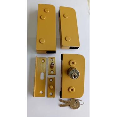 Imagem de Kit Instalação Porta de Vidro Temperado Kit Porta Pivotante Blindex (Dourado)