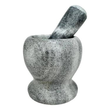 Imagem de 2X Pilão Com Socador Em Mármore Triturador De Temperos Alho
