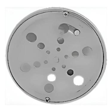 Imagem de Ralo Tampa Grelha Aço Inox Redonda 10cm com Fecho rotativo Caixilho Pa
