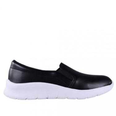 Imagem de Tênis Beira Rio Feminino Slip On 4332100, Preto, 35
