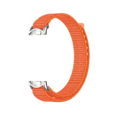 Imagem de Pulseira esportiva de nylon para mulheres e homens, pulseira de substituição para Xiaomi Mi Band 10/9/8 (laranja, para Xiaomi Mi Band 8/9/10)