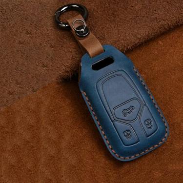Imagem de WSWJDW Couro masculino feminino porta-chaves do carro capa porta-chaves chaveiro bolsa, adequado para Audi A1 A3 A4 A5 Q7 A6 C5 C6,3
