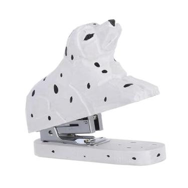 Imagem de Esquirla Grampeador de madeira em formato de animal, estatueta artística portátil em miniatura, divertida, grampeador manual para uso doméstico, para, Forma de Cachorro