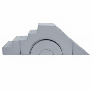 Imagem de Sofá modular de espuma infantil MemoreCool com escorregador e escadas 