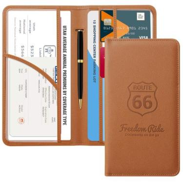 Imagem de Titular de registro e seguro de carro Cobak PU Leather 24x13cm