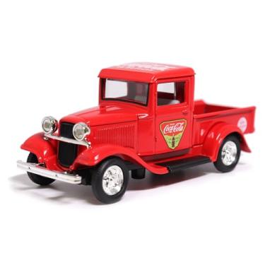 Imagem de Motor city classics Colecionável Coca-Cola Diecast | Picape Ford 1934 'Refresh Your Guests' | Escala Diecast 1:43 Modelo 443031 | Molde oficialmente licenciado pela Coca-Cola