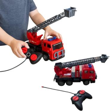 Imagem de Caminhão de Bombeiro com Controle Remoto, Vermelho, Brinquedo Infantil