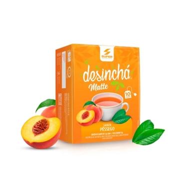 Imagem de Desinchá Matte - 10 Sachês Matte Pêssego - Desinchá-Masculino