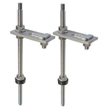 Imagem de Estrutura Painel Solar Suporte Parafuso Telhado - Kit 2 Un