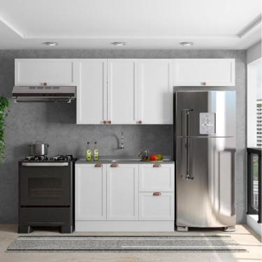 Imagem de Composição Cozinha Modulada Olivia 4 Peças 7 Portas para Pia Poliman M