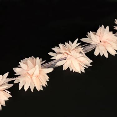 Imagem de 1 jarda vintage folhas de flores fita de acabamento de renda folha bordado tecido apliques fita de renda para roupas de vestido cortina decoração de casa brinco fazer artesanato de costura artesanal