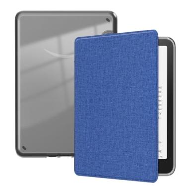 Imagem de Akacy Capa de textura de tecido transparente e macio para Kindle paperwhite de 7 polegadas 12 Geração (2024, modelos SA568B e SA569P). TPU de silicone flexível fino e fino (2)