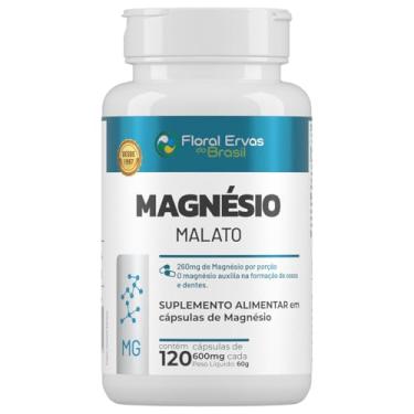 Imagem de Magnésio Malato 120 Cápsulas 600mg Floral Ervas