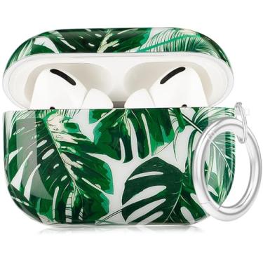 Imagem de Capa para AirPods Pro 3rd 2025 - Capa YOMPLOW para mulheres e meninas com chaveiro para Apple Airpods Pro 3ª geração capa de carregamento 2025 - Palmeira