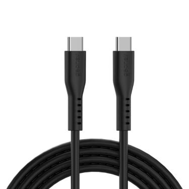 Imagem de Cabo Usb-C Para Usb-C Preto Silicone 1,5M Esc06Sbk Geonav