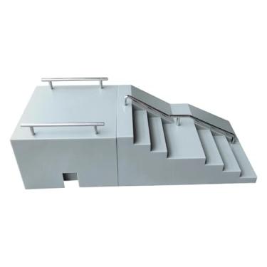 Imagem de harayaa Mini rampa de skate de dedo, brinquedo multifuncional para desenvolver a coordenação e a habilidade de manuseio, Escadaria