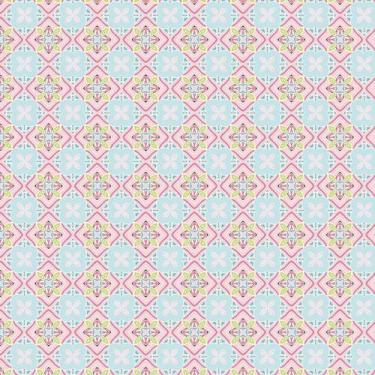 Imagem de Papel De Parede Abstrato Flores Azul E Rosa Autocolante Sala - LRP