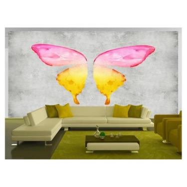 Imagem de Papel De Parede 3D Arte Asas Selfie Insta Cores 3,5M Tra358 - Você Dec