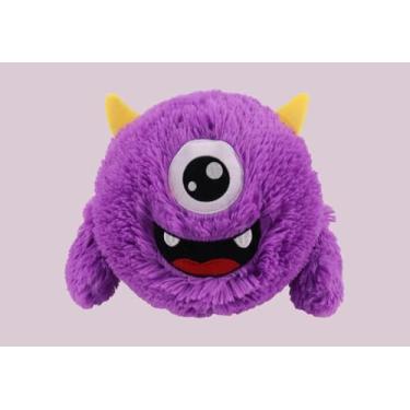 Imagem de Bola Infantil de Pelúcia Inflável, Multicolorida, 23cm de Diâmetro, com Bomba de Ar, Material Macio, para Diversão e Decoração