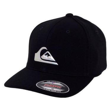 Imagem de Boné Quiksilver Black Aba Curva Hologram 3D Logo, P