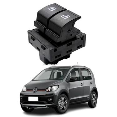 Imagem de Interruptor Vidro Elét Duplo Up 14-21 LED Azul Ld Esquerdo - DIAL 