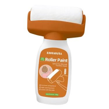 Imagem de Small Roller Wall Patching Brush Touch up Paint Easy to Use Wall Mending Agent for Chips Scratches Graffiti Nail Holes Cracks, green(White)