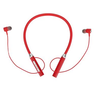 Imagem de Luqeeg Fones de Ouvido Magnéticos Sem Fio Com Fita para Pescoço, Bateria de Longa Duração para Frequentadores de Academia, Abs, Silicone Branco (#13)