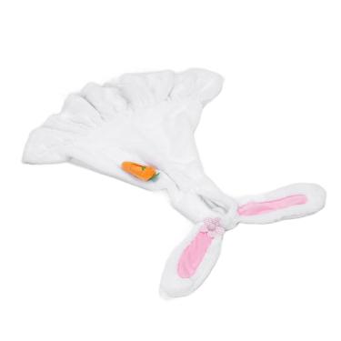 Imagem de Jiawu Coelhinho da Páscoa Roupa de Ganso de Pelúcia Decoração Festiva Encantadora para Festa No Jardim Rosado Branco Gramado