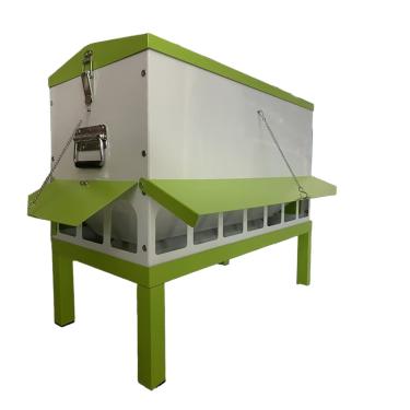 Imagem de MODUODUO Alimentador automático de frango de grande capacidade sem desperdício com tampa à prova d'água para galinhas e galos, galinheiros e atividades ao ar livre