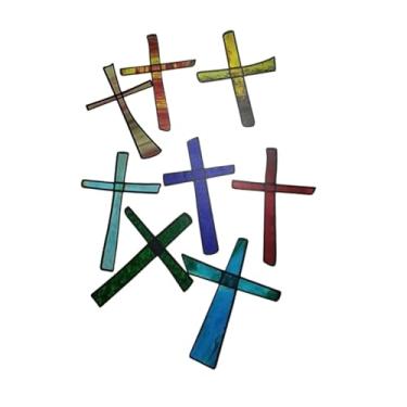 Imagem de Generic Enfeites Colecionáveis ​​espirituais de Papel com Cruz Decorativa para Batizado em Janelas.