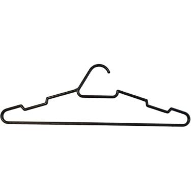 Imagem de Cabide Preto Kit com 25/50/100/150 Unidades Organização com Estilo e Funcionalidade Otimo para Lavanderias (150)