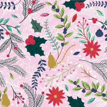 Imagem de ReWallpaper Papel de parede de fruta floral rosa aquarela descasque e cole papel de parede autoadesivo removível texturizado para quarto de berçário fácil de instalar 44,5 cm x 3 m