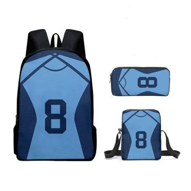 Imagem de Conjunto de mochilas Blues Locks 8 School com bolsa de ombro, 3 unidades