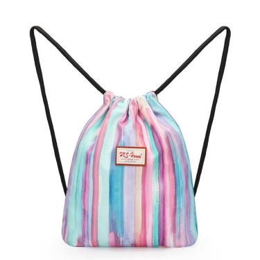 Imagem de Mochila com cordão, bolsa de ginástica esportiva, anime colorida, 33x10x39cm