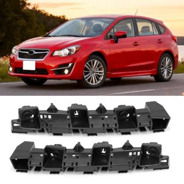 Imagem de Yumzeco 1 par compatível com suportes de para-choque Subaru Impreza 2012 2013 2014 2015 2016, lado do motorista e passageiro Palc Subaru Impreza retentores de para-choque dianteiro 57707FJ030