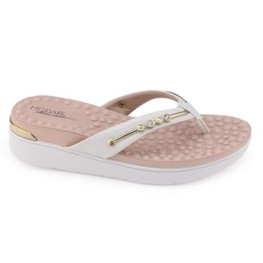 Imagem de Chinelo Tamanco Feminino Modare Plataforma - Branco - 39