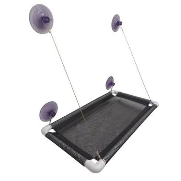 Imagem de Varanda Cama Pet para Gato Suspensa de Janela Preto AmoAmora - AmoAmor