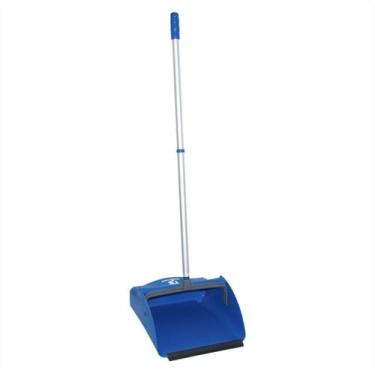 Imagem de Pá Coletora POP Azul Cabo Alumínio Leve Resistente Durável - Bralimpia
