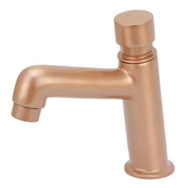 Imagem de Torneira Automática Lavatório Banheiro Rose Gold Mesa Luxo - Modelar
