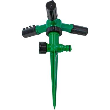 Imagem de Aspersor Irrigador de Jardim 360° | Regador Giratório Automático para Gramado, Horta e Plantas, Ajustável e Econômico