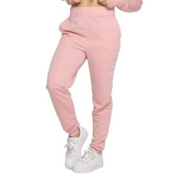 Imagem de Calça Jogger Moletinho Vekyo Com Elástico Inverno Casual Feminina Cor:;Tamanho:G;Genero:Feminino-Feminino