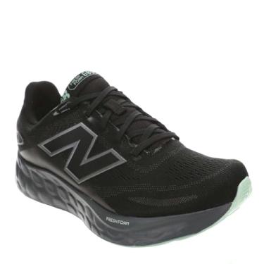 Imagem de New Balance Fresh Foam 680 V8 feminino impermeável, Preto/Castlerock/Verde Lab, 36