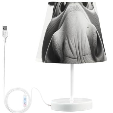 Imagem de TSENQUE Candeeiros de mesa personalizados com desenho USB fofo regulável bonito burro engraçado lâmpadas para mesinhas de cabeceira lâmpadas LED exclusivas decoração de quarto de crianças