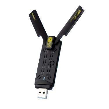 Imagem de BE6500 Adaptador USB WiFi 7 6452Mbps, Tri-Band 2.4GHz/5GHz/6GHz, USB 3.0, Alta Velocidade para Gaming, Navegação e Streaming, Compatível com Windows 10/11