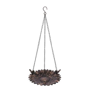 Imagem de Comedouros Para Pássaros Silvestres | Bandeja De Ferro Vintage Resistente Ao Com Alimento | Para Pendurar Decoração de Exterior,Para Atrair e Observar Beija-Flor e Tentilhão em Jardim Janela Telhado